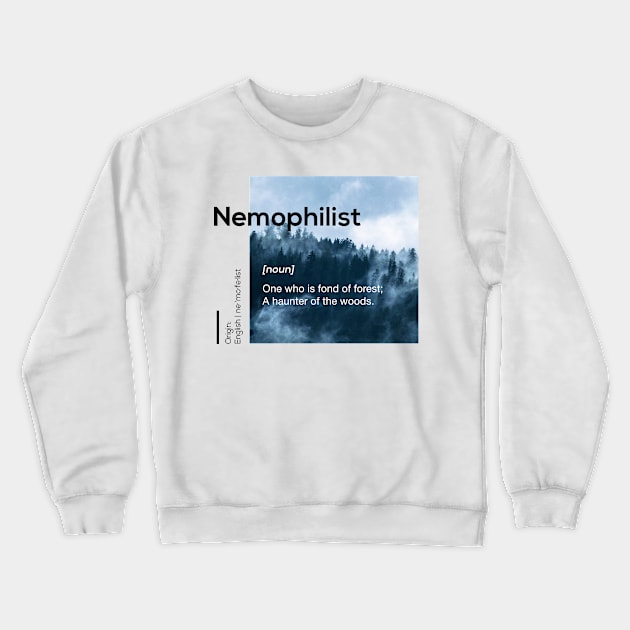 Nemophilist Crewneck Sweatshirt by adcastaway